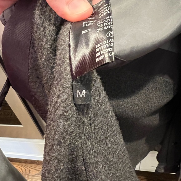 Vintage Barneys New York Mens Size M Rain/Trench Style Jacket in Off Black - Picture 5 of 15